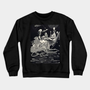 Avast! - Harry Clarke for Edgar Allan Poe Bon-Bon Crewneck Sweatshirt